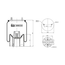 Air Spring Febi Bilstein 38830 - OE Matching Quality and Precision Fit