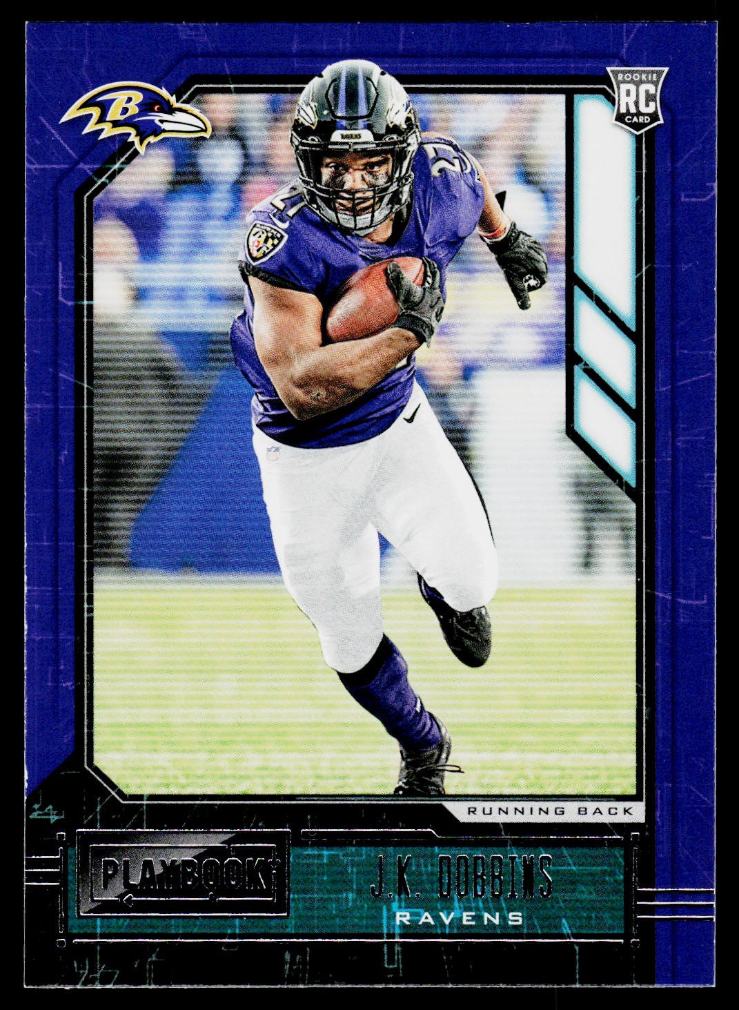 2020 Panini Playbook J.K. Dobbins #113 RC Baltimore Ravens FOOTBALL
