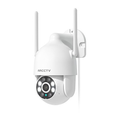 2K Security Camera Outdoor 2.4G 5G WiFi 24/7 Recording 360 PTZ Auto Track