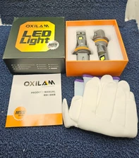 (2 PCS) OXILAM 9007/HB5 LED Bulb 900% Brighter 3Min Quick Install 20yrs Lifespan