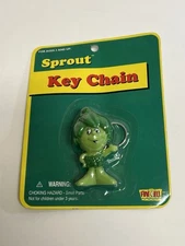 Vintage 1998 Jolly Green Giant Sprout Key Chain Pillsbury Company NOS
