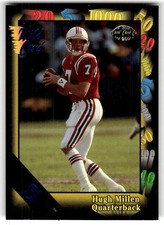 1991 Wild Card Hugh Millen 5 Stripe Rookie #121. rookie card picture