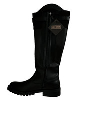 Harley-Davidson Women's Bradner Zip-Up 16" Black Motorcycle Boots 6.5 M D87262