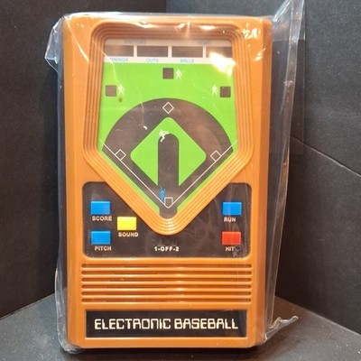 Mattel Electronic Baseball Handheld Electronic Game, Orange, MPN 35616AX