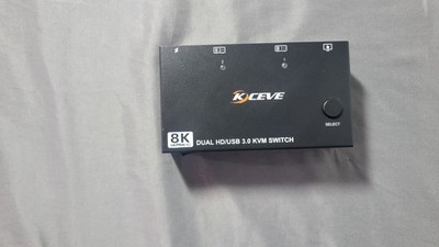 KCEVE 8K UltraHD Dual HD/USB 3.0 KVM Switch