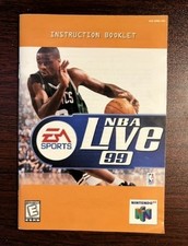 NBA Live 99 (Nintendo 64, 1998) Manual ONLY