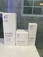 47 Skin Face Serum, Everyday Cleanser, and Daily Moisturizer Bundle
