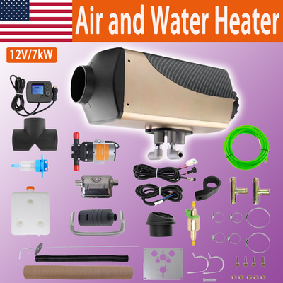 #ad #ad Diesel Heater 12V 7KW Air Water Heater for RV Water Heating with LCD Display $230.00