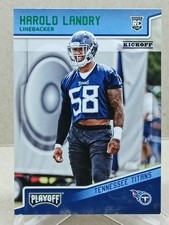 Harold Landry 2018 Panini Playoff - Kickoff Rookie Card #254. rookie card picture