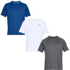 Under Armour-Men's UA Tech Tee-1326413-090- Carbon Heather - Medium