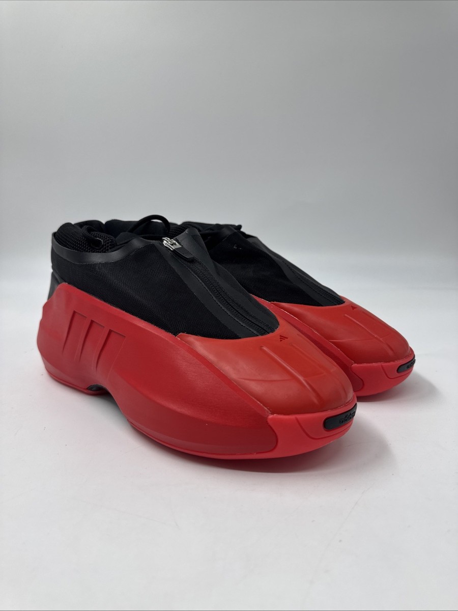 バスケットボールシューズ ブラック/レッド Adidas Crazy IIInfinity Red Black Basketball Sneakers IF4540 Men's