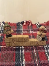 Suzi Skoglund SNOW HAPPENS Shelf Sitter Figurine