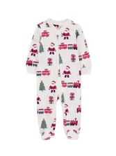 Carter  s Just One You Baby Christmas Microfleece Footed Pajamas - Size 6m - NWT