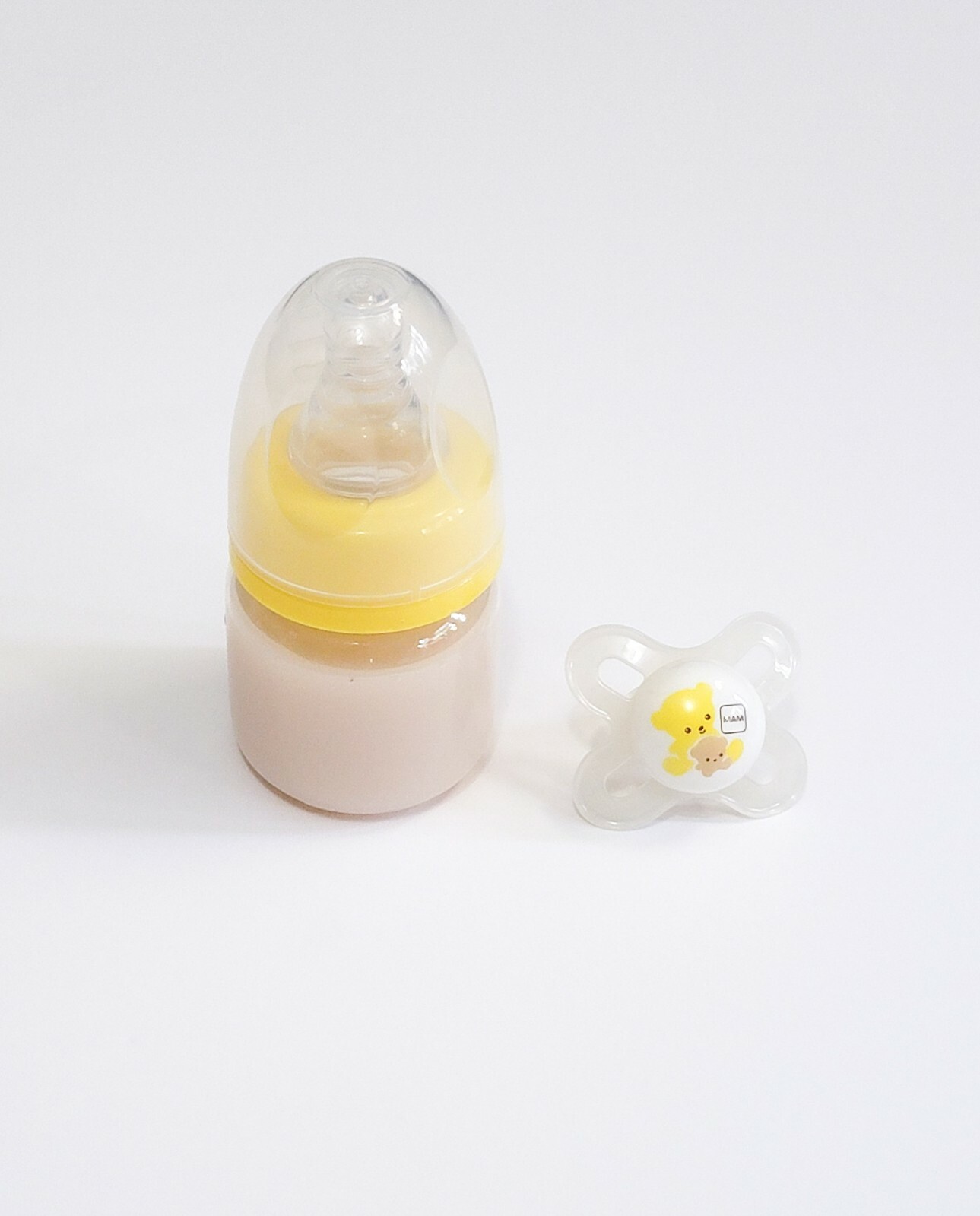 2oz Reborn Baby Formula Bottle w/NO HOLE NIPPLE & Reversible