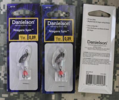 3 (THREE!) Danielson NS132BLUE Niagara Spin Spinners Blue 1/32 oz  BRAND NEW!