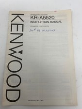 Kenwood AM/FM Stereo Receiver KR-A5520 Manual Pre-Owned Free Ship