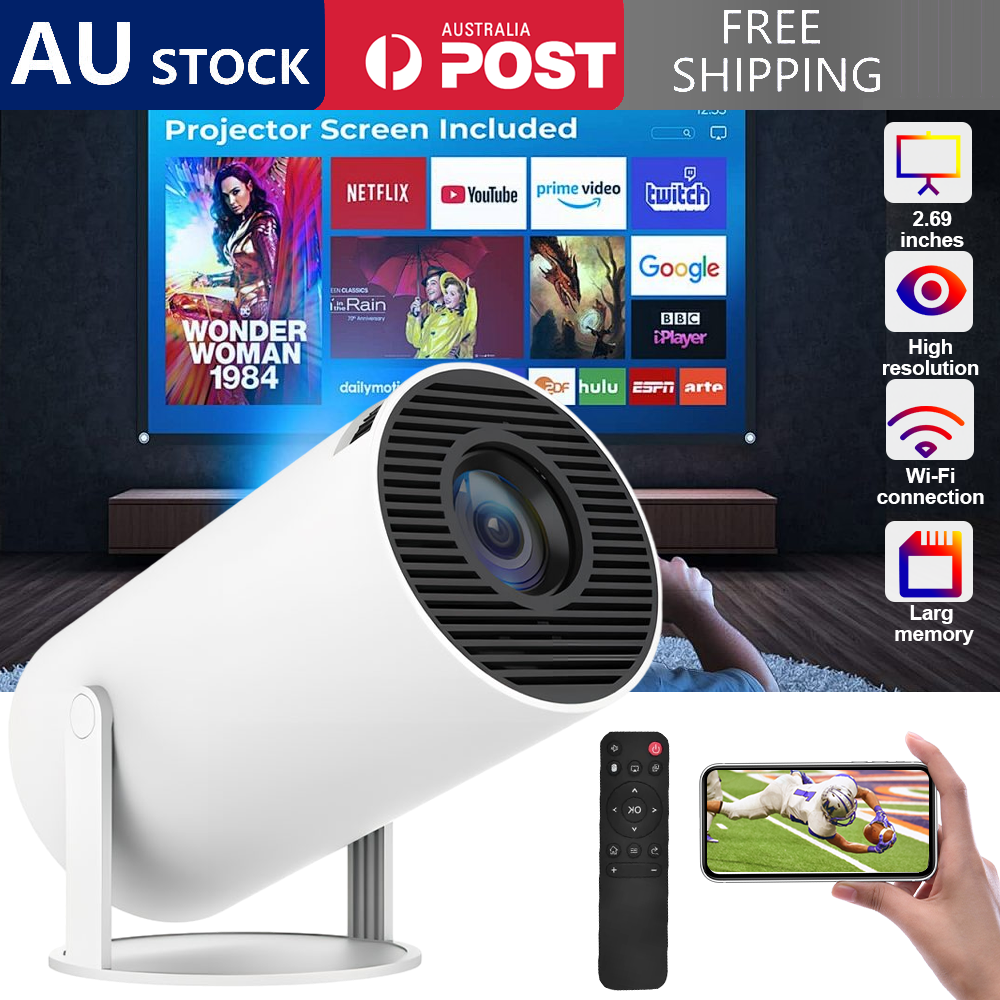 5G 4K Projector Smart HD LED WiFi Bluetooth HDMI USB Android