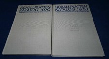 Schallplatten-Katalog 1970 - VEB Deutsche Schallplatten Berlin - in 2 Bänden