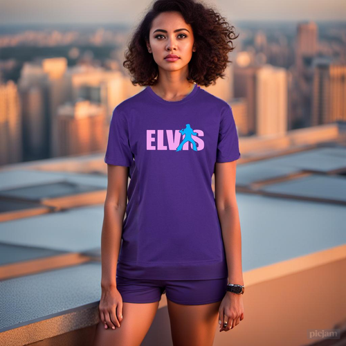 UNISEX MEN WOMENS TEE TSHIRT PRESLEY THE KING ELVIS THE GREATEST ROCK  ROLL GIFT - Picture 2 of 19