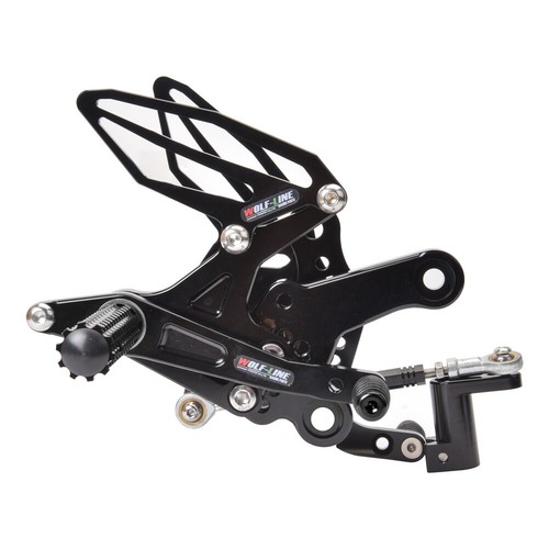 WOLFLINE Adjustable Rearsets Footrest Peg For Kawasaki Ninja 400 250 2018-2022 - Picture 25 of 55