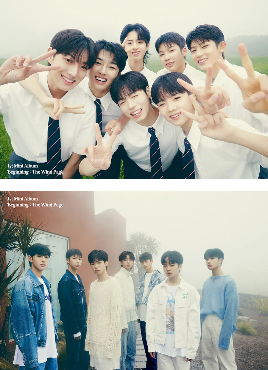 THE WIND [BEGINNING:THE WIND PAGE] 1st Mini Album CD+Photo Book+4