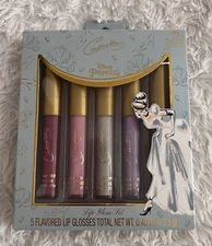 Disney Princess Cinderella Set of 5 Flavored Lip Gloss Set Limited Edition!