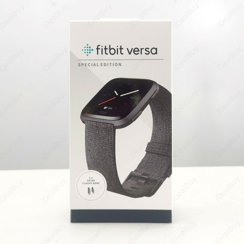Fitbit Versa FB505 Reloj inteligente edición especial Fitness Tracker  corona sustituido | eBay