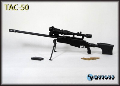 1/6 Gun Model TAC-50 Sniper Rifle Weapon For 12'' Hot Toys Phicen