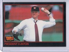 1993 Triple Play #32 President Bill Clinton  