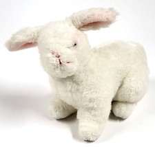 Vintage Bunny Rabbit Plush &ndash; White 10" Soft Toy
