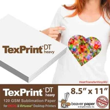 TexPrint®DT Heavy Desktop Sublimation Paper - 8.5" X 11"- 110 *FREE SHIPPING*