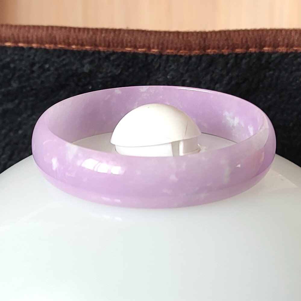 Certified Grade A Lavender 52mm Natural Burma Jade jadeite Certified Grade A Lavender 52mm Natural Burma Jade jadeite