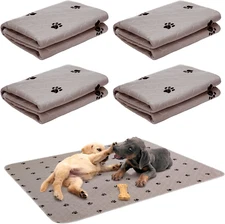 Washable Dogs Pee Pads-4pcs Waterproof Reusable Puppy Potty Training Pads-24x36”