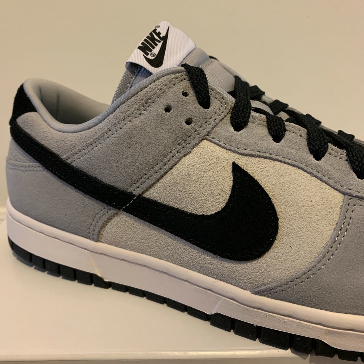 Nike Dunk By You Low ID Custom Grey Black White Suede Men's sz. 10