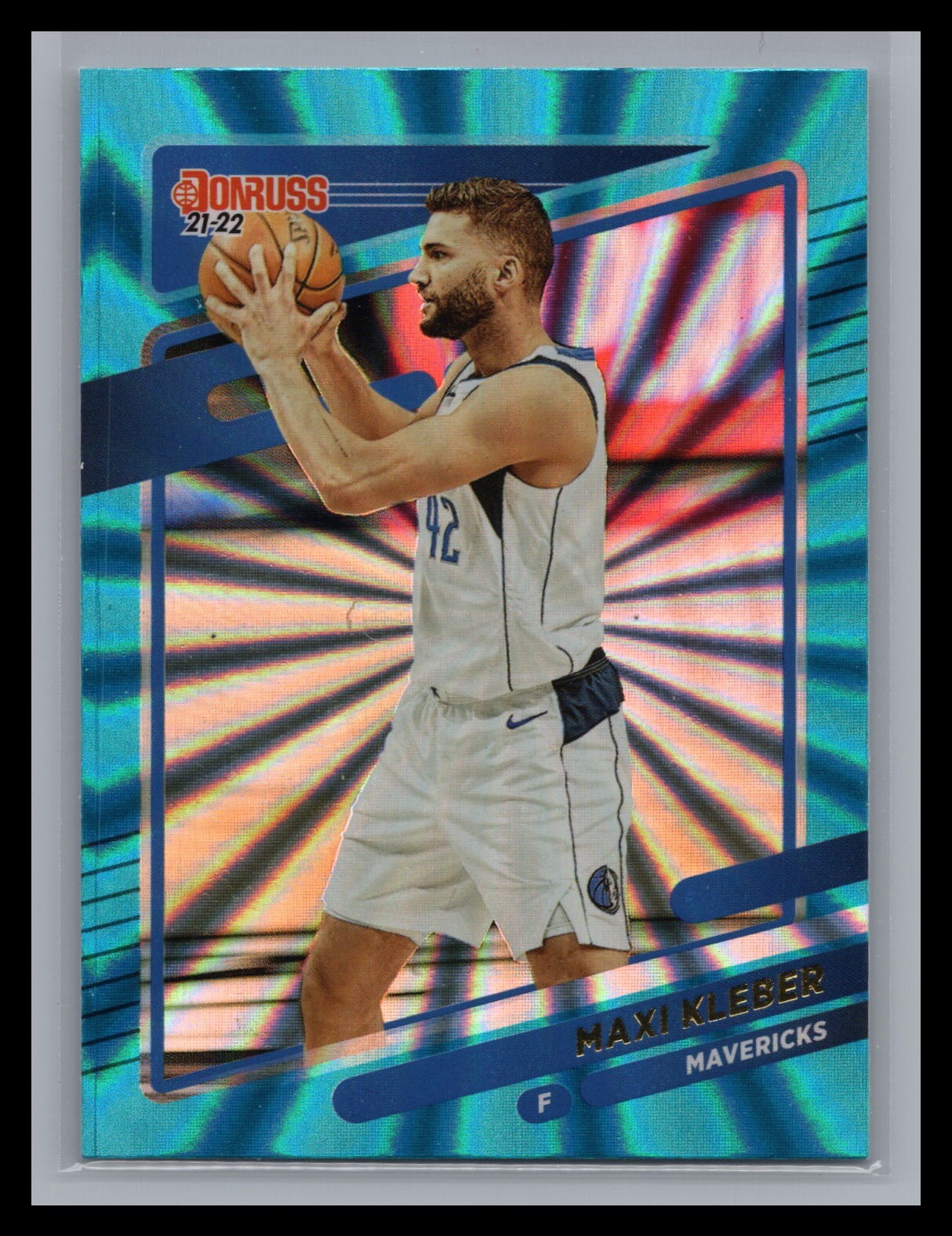 2021-22 Donruss Basketball #150 Maxi Kleber Blue Laser Parallel Dallas Mavericks