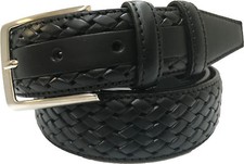 MENS ITALIAN BRAIDED LEATHER
