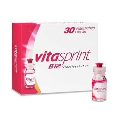 Vitamin B12 - B12 Trinkfläschchen 30 St.   Mit hochdosiertem Vitamin B12 und ...