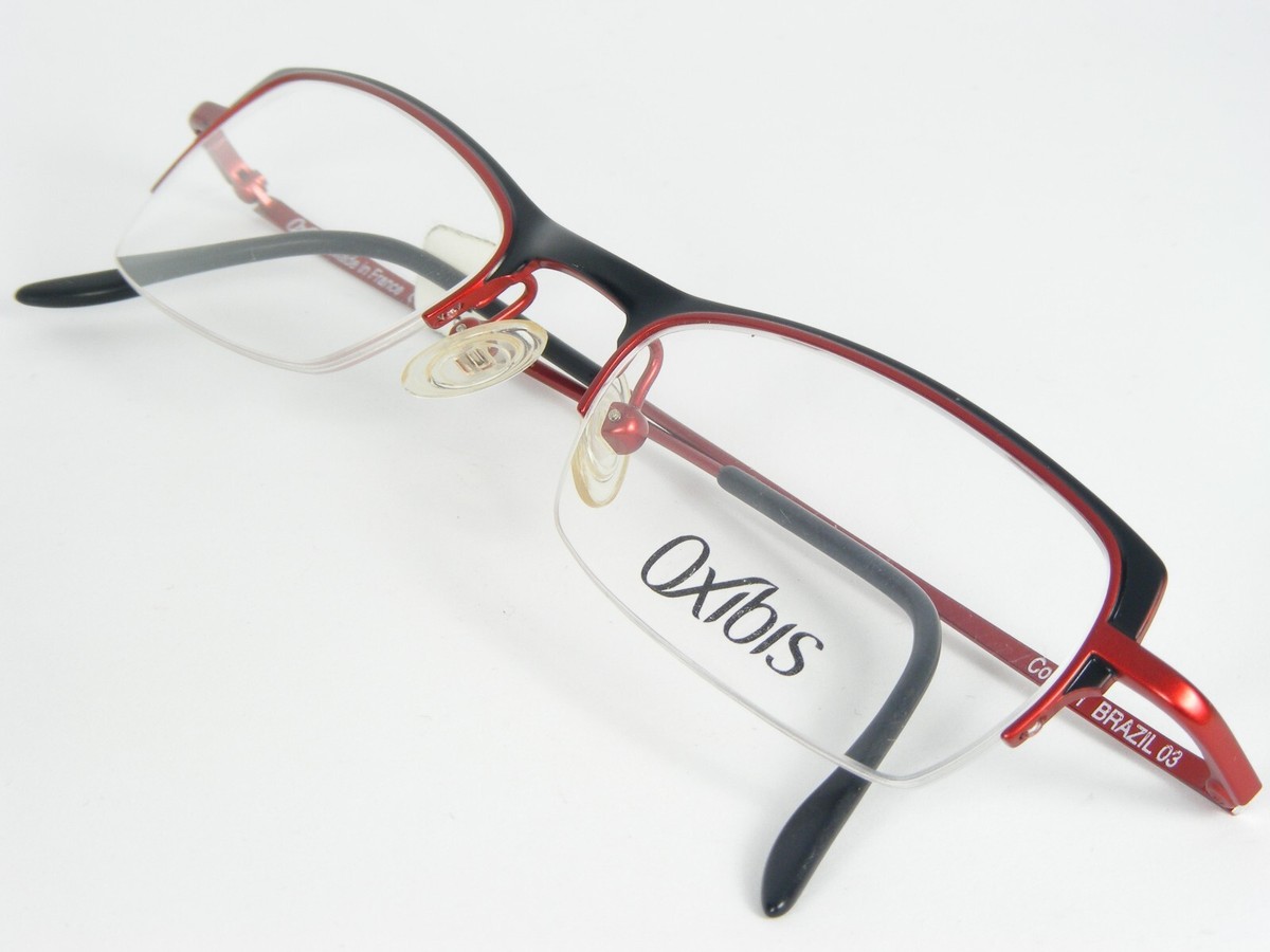 Oxibis BRAZIL 03 Col.Z21 BLACK /RED EYEGLASSES GLASSES FRAME 49-19