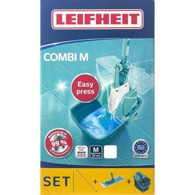 LEIFHEIT Combi Clean M Bodenwischer Eimer und Wischer Mopp Set NEU OVP 55356 