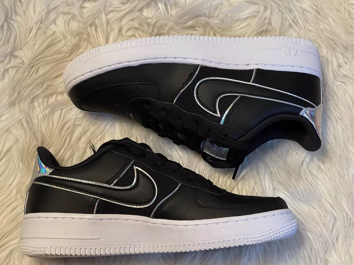 Nike (GS) Air Force 1 LV8 Black/Black-Iron Grey-White