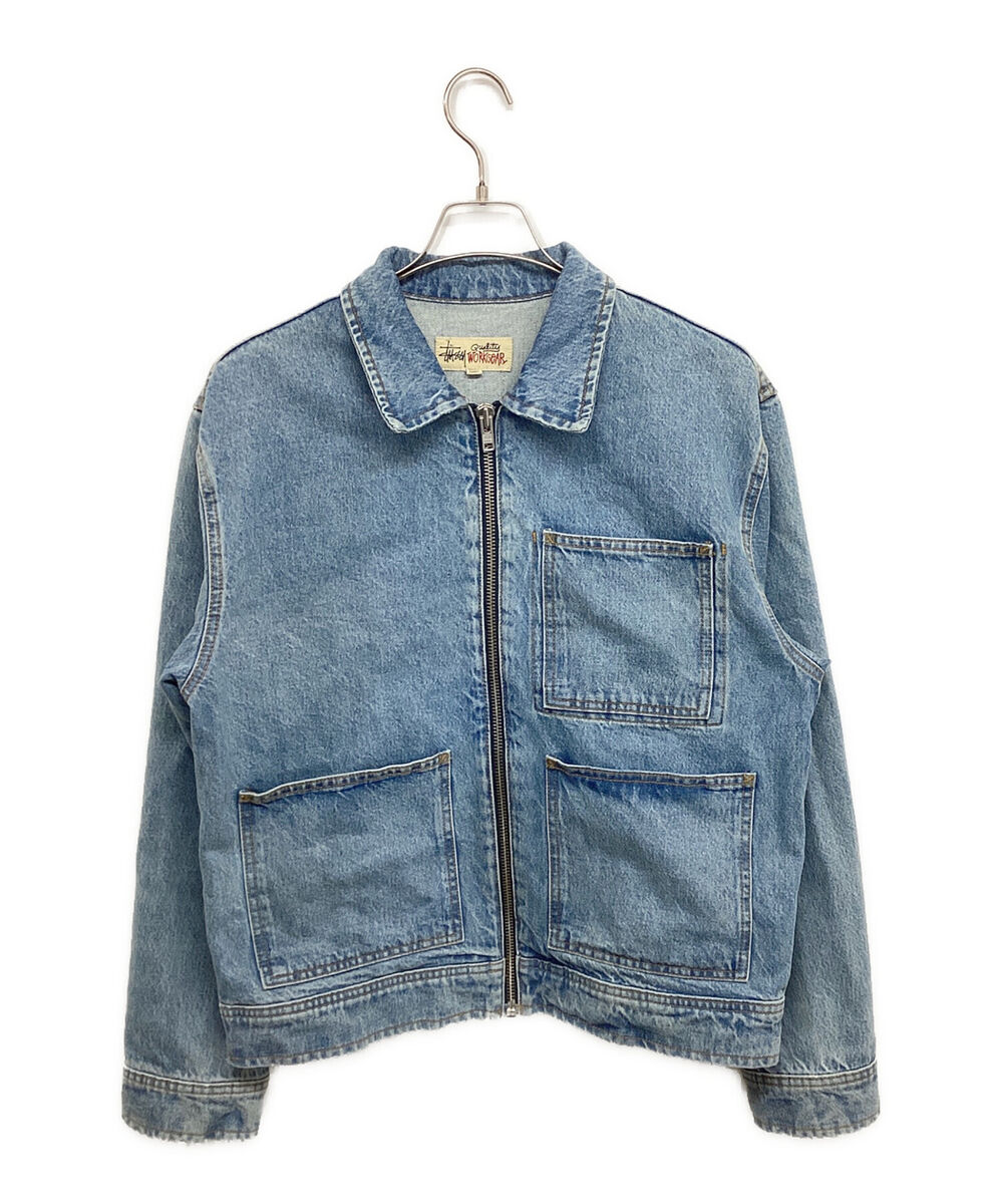 stussy Denim Zip Work Jacket Denim zip work jacket Size: M stussy Denim Zip Work Jacket Denim zip work jacket Size: M