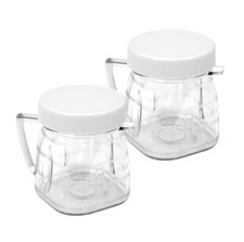 Mini 1-cup Clear Plastic Jar for Oster Blender ((2) Pieces)