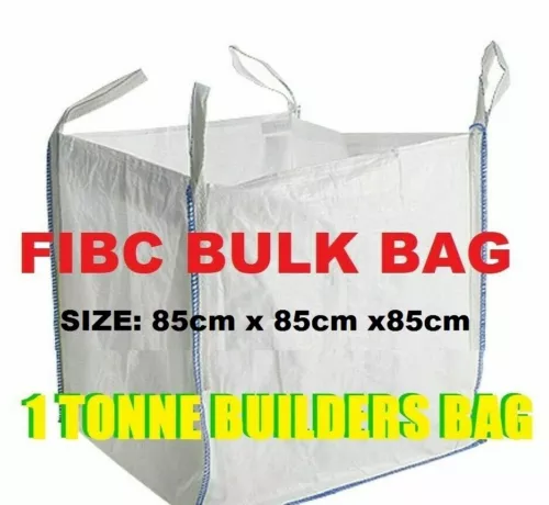 3 pack one tonne ton fibc dumpy jumbo bags builders garden rubble aggregate sack image 1