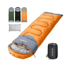 BISINNA 0 Degree Winter Sleeping Bags(480GSM) for Adults-Cold Weather Camping...