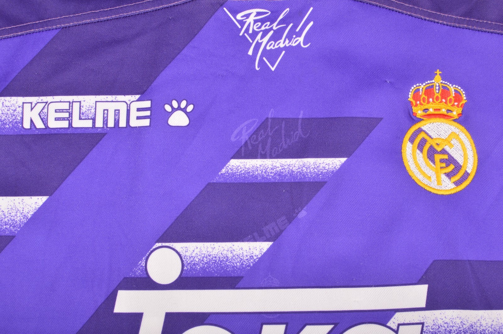 Maillot Real Madrid Vintage 1995-96 - Suker #9 - Kelme Teka - Domicile - Occasion
