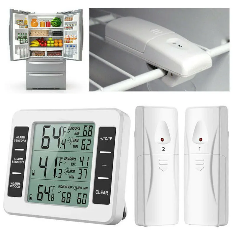 Audible Alarm Temperature Gauge for Freezer Kitchen Home - China Refrigerator  Thermometer, Freezer Thermometer
