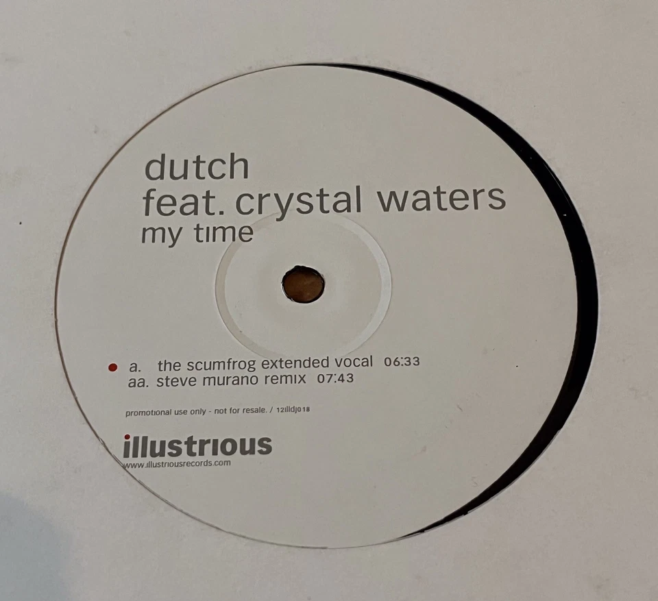 Dutch feat. Crystal Waters | My Time | 12" Vinyl | Scumfrog | Steve Murano - Bild 2 von 3