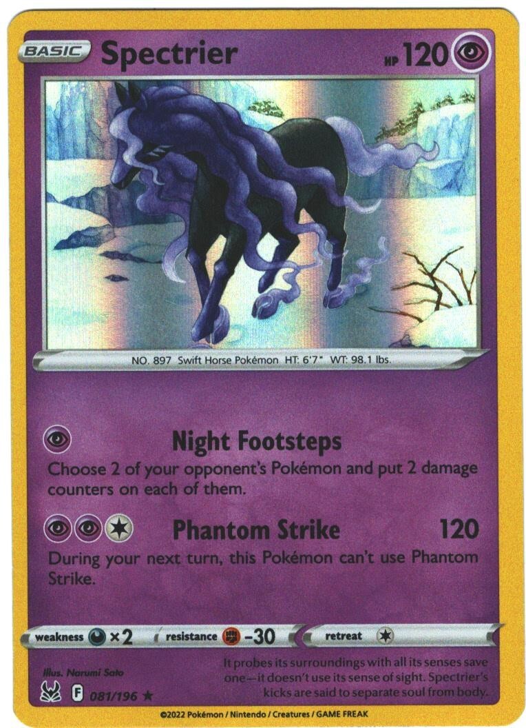 Spectrier 81/196 Lost Origin Holo Holo Rare Pokémon TCG | eBay