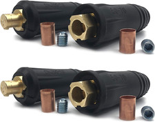 Welding Cable Joint Quick Connector Pair Dinse-Style 300Amp-400Amp 1-2/0 50-7