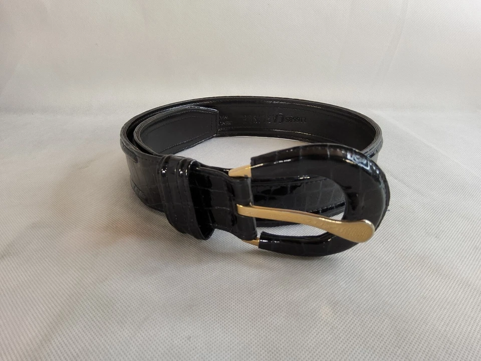 Cinturón de cuero vintage negro Carlisle, XS negro (#74) Foto 2 de 4